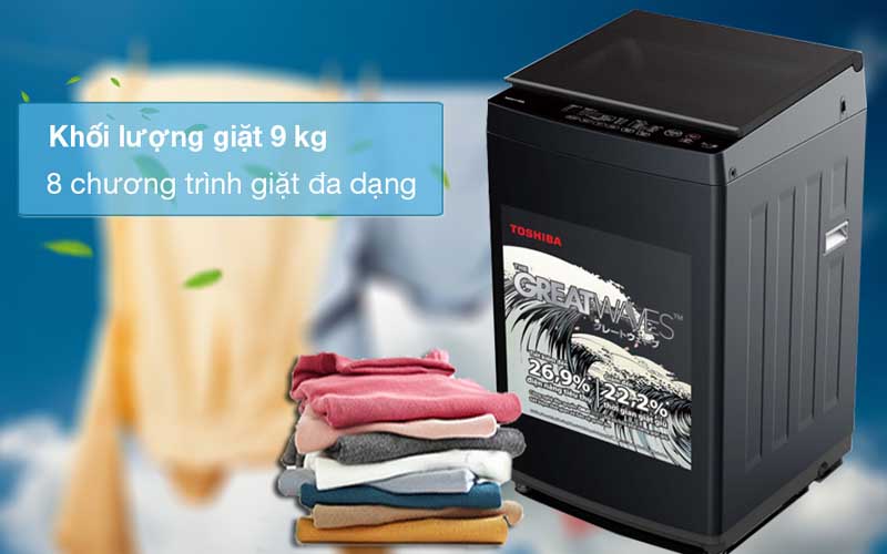 Máy giặt TOSHIBA 9kg AW-M1000FV(MK)