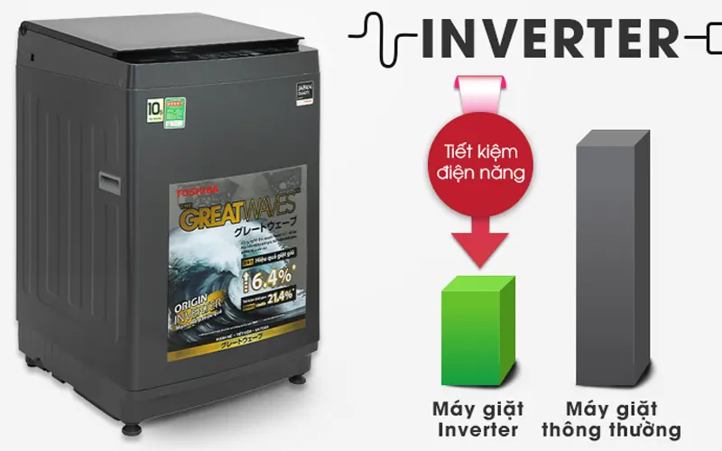 Máy giặt TOSHIBA Inverter 10.5 kg AW-DUK1150HV(MG)