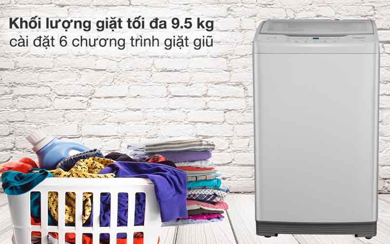 Máy giặt WHIRLPOOL 9.5 kg VWVC9502FW