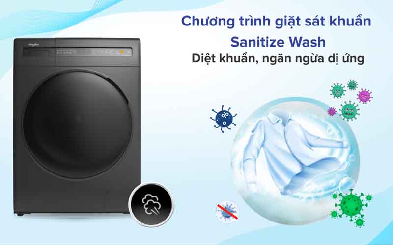 Máy giặt WHIRLPOOL Inverter 9kg FWEB9002FG