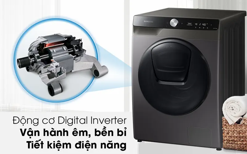 Máy giặt sấy SAMSUNG Inverter 9.5kg WD95T754DBX/SV