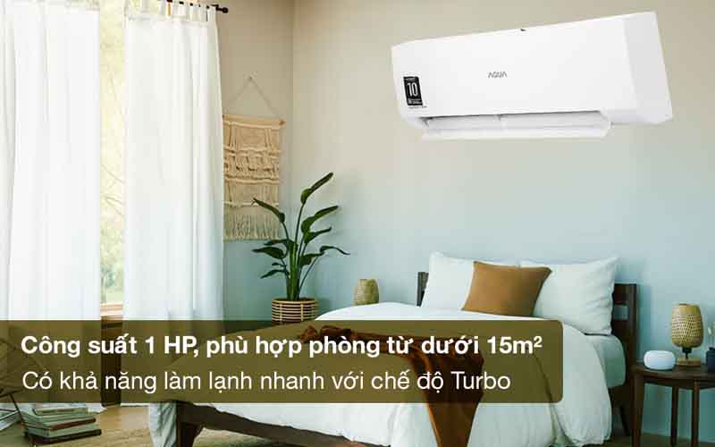 Máy lạnh AQUA Inverter 1HP AQA-RV9QA