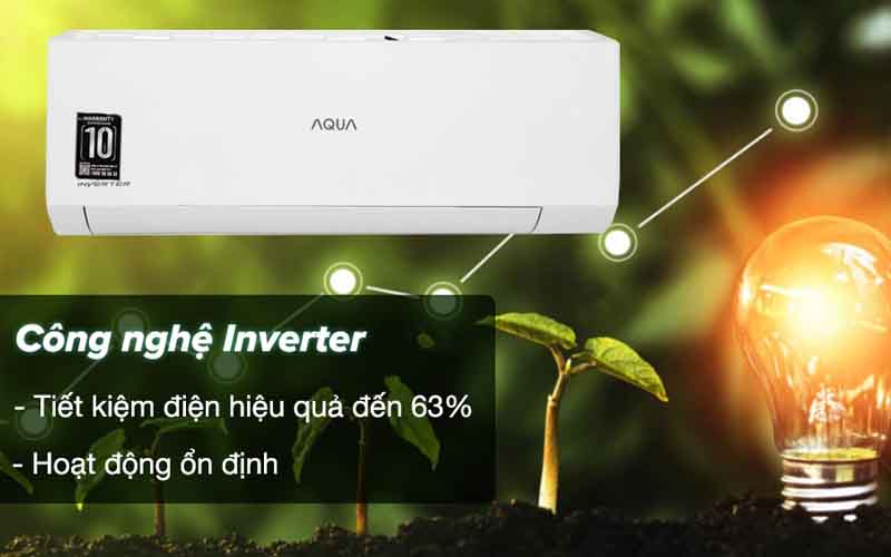 Máy lạnh AQUA Inverter 1HP AQA-RV9QA