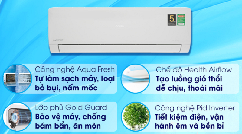 Máy lạnh Aqua Inverter 2 HP AQA-KCRV18WNZ