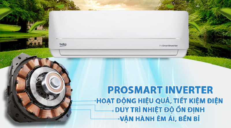 Máy lạnh Beko Inverter 1 HP RSVC09VS