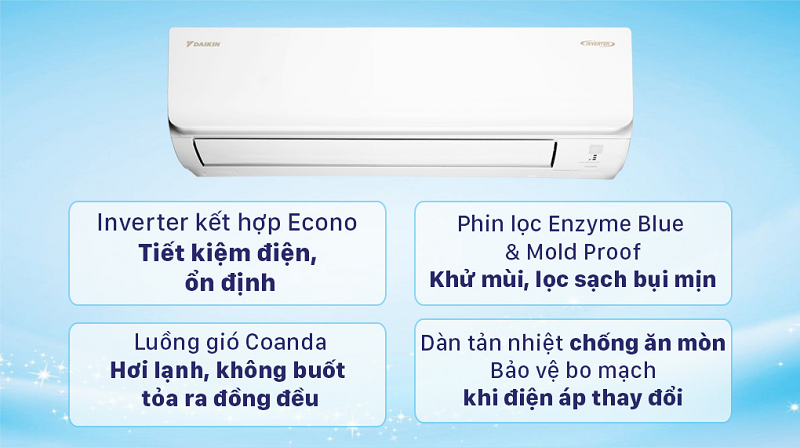 Máy lạnh Daikin Inverter 1 HP FTKA25VMVMV