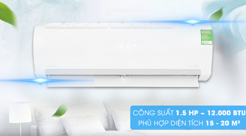 Máy lạnh Midea Inverter 1.5 HP MSMAI-13CRDN1
