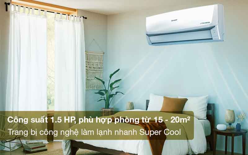 Máy lạnh SHARP Inverter 1.5 HP AH-X13ZEW