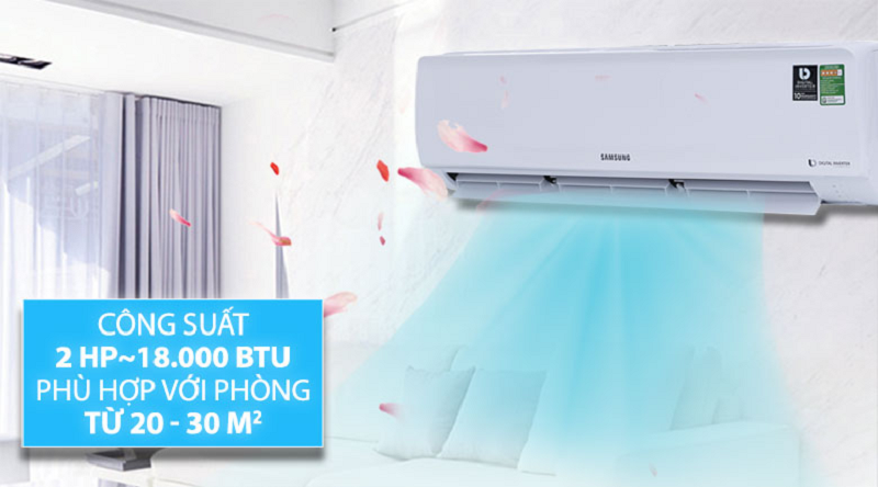 Máy lạnh Samsung Inverter 2.0 HP AR18MVFHGWKNSV