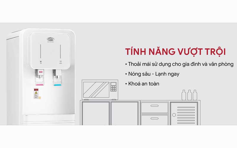 Máy lọc nước uống nóng lạnh CNC816UF - Trắng