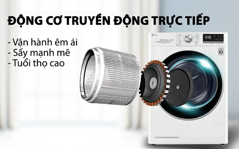 Máy sấy LG 9kg DVHP09W