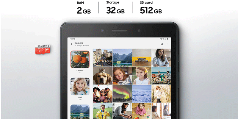 Máy Tính Bảng Samsung SM-T295NZSAXEV (TAB A 2019)  Bạc