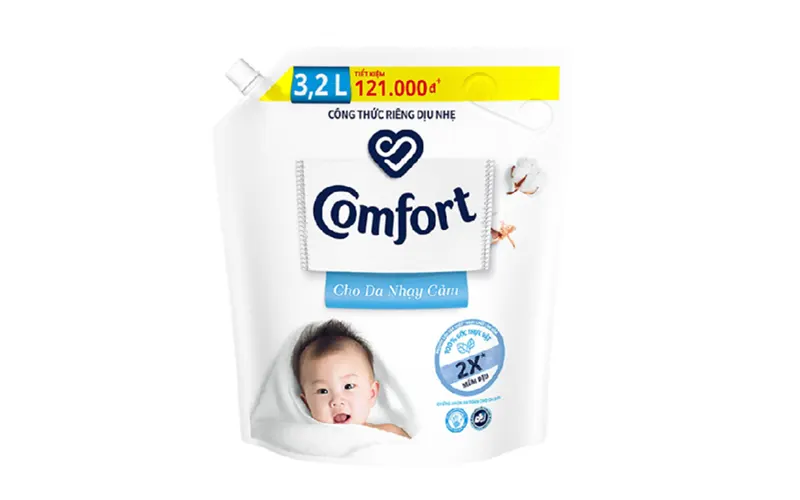 Nước xả COMFORT cho da nhạy cảm 3.2L