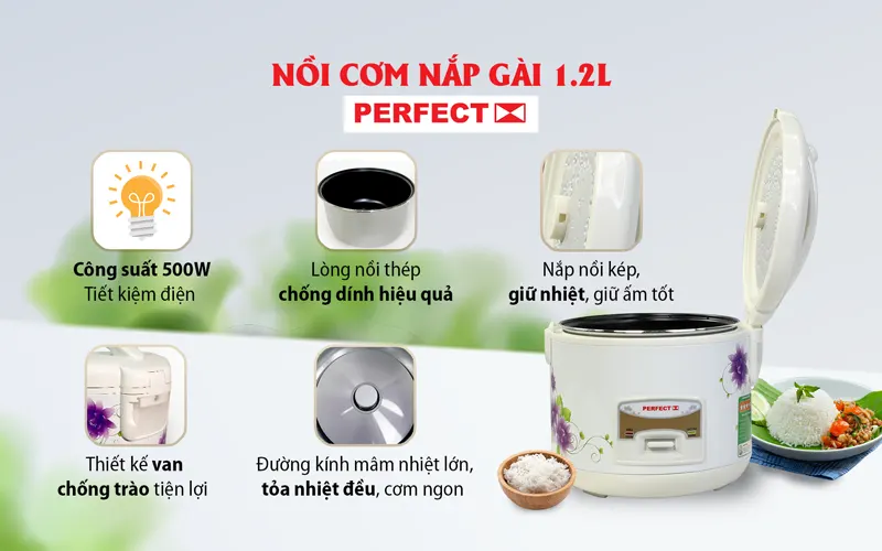 Nồi cơm PERFECT PF-C101