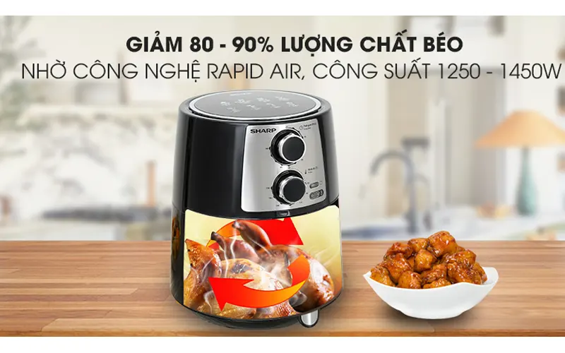 Nồi chiên không dầu SHARP KF-AF42MV-ST