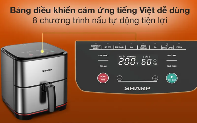 Nồi chiên không dầu SHARP KF-AF70EV-ST