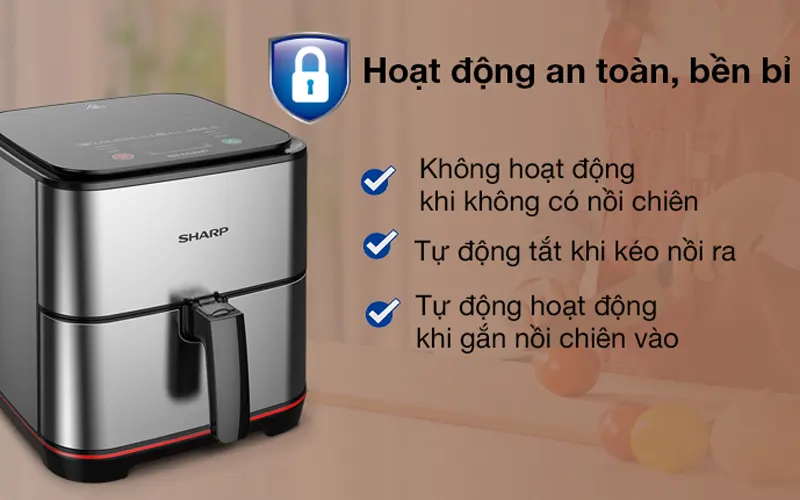 Nồi chiên không dầu SHARP KF-AF70EV-ST