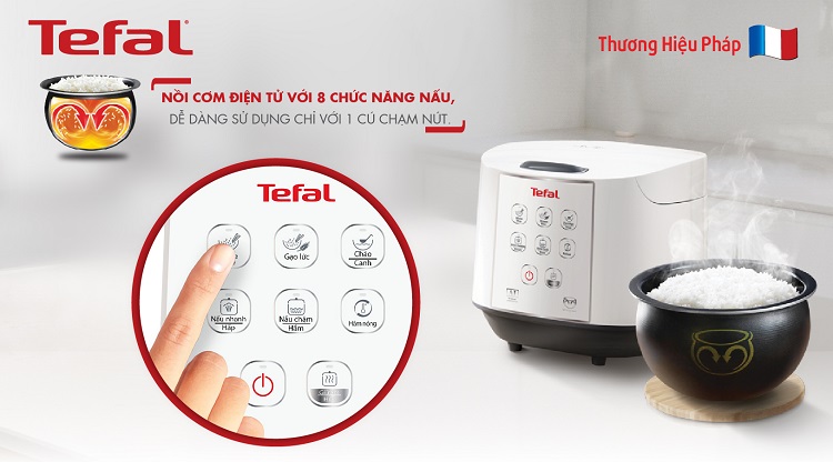 Bật mí những ưu điểm nổi bật của chiếc nồi cơm điện Tefal đình đám 