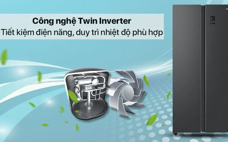 Tủ lạnh AQUA Inverter 480 lít AQR-S480(BL)