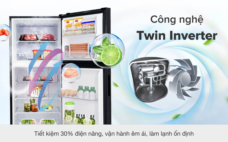 Tủ lạnh AQUA Inverter 245 LÍT AQR-T259FA(FB)