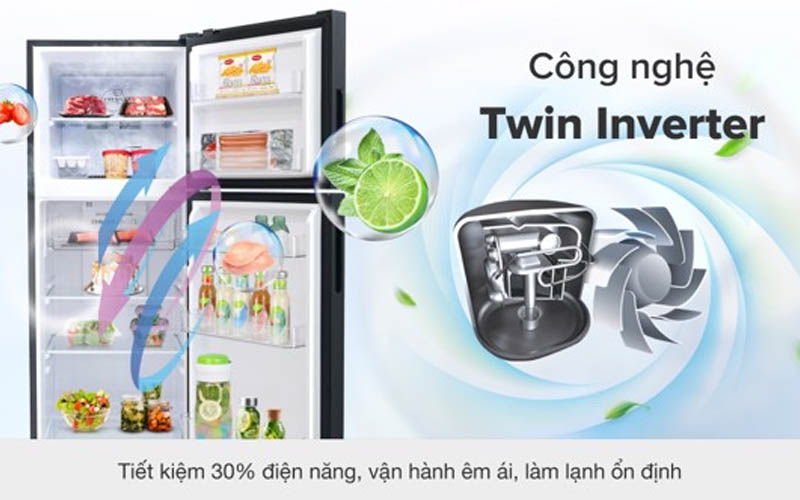 Tủ lạnh AQUA Inverter 283 LÍT AQR-T299FA(FB)