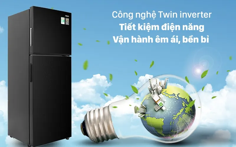 Tủ lạnh AQUA Inverter 222 lít T238FA(FB)