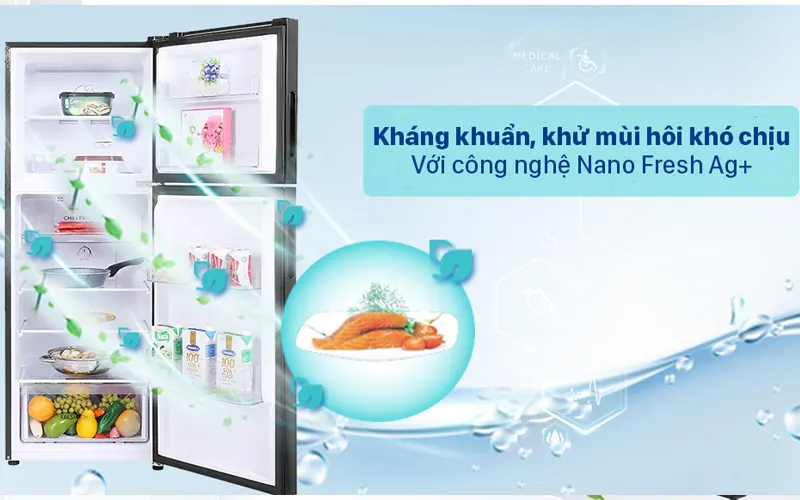 Tủ lạnh AQUA Inverter 222 lít T238FA(FB)