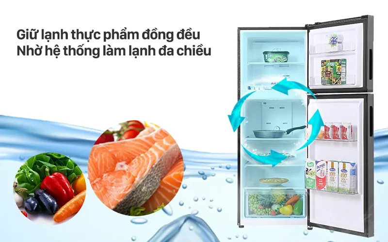 Tủ lạnh AQUA Inverter 222 lít T239FA(HB)