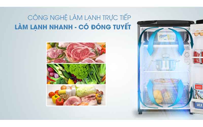 Tủ lạnh Aqua 90 lít AQR-D99FA (BS)