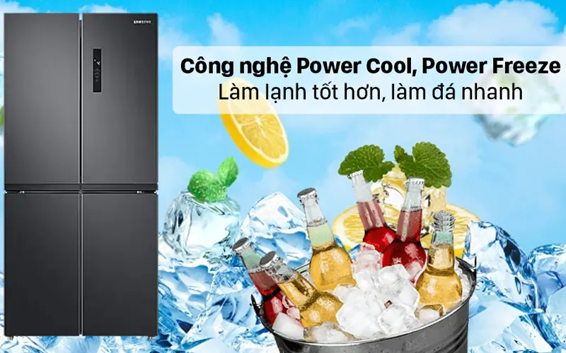 Tủ lạnh SAMSUNG Inverter 488 lít RF48A4000B4/SV