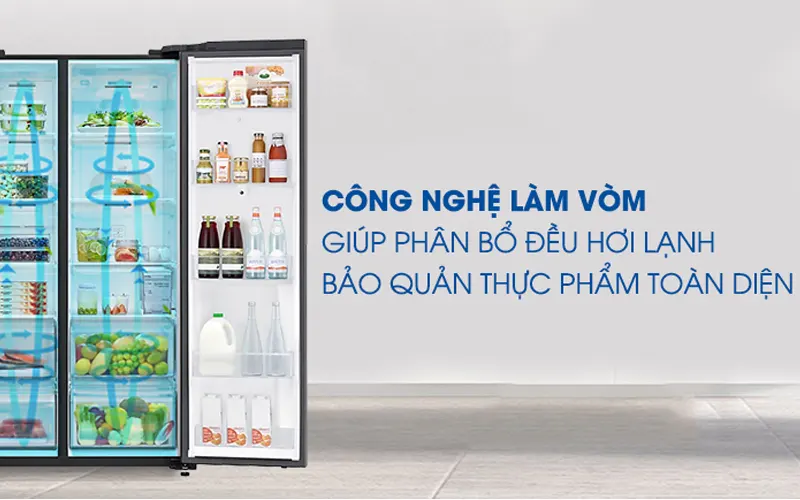 Tủ lạnh SAMSUNG Inverter 616 lít RS64T5F01B4/SV