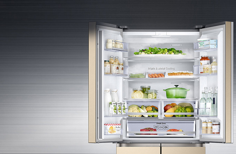 Tủ lạnh side by side Samsung RF50K5821FG/SV