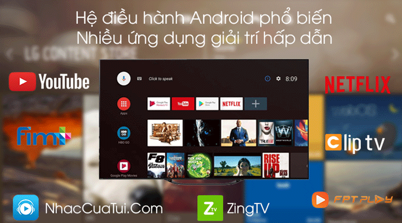 Android Tivi Oled SONY 55 Inch KD-55A8G VN 4K