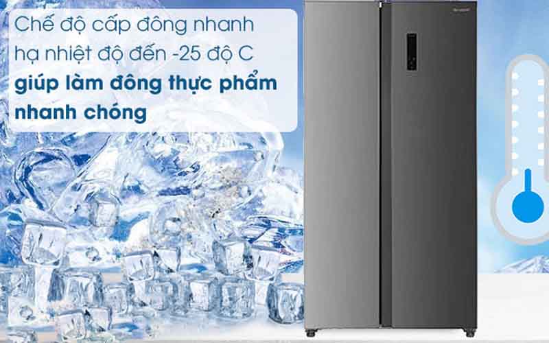 Tủ lạnh SHARP INVERTER 532 lít SJ-SBX530V-DS