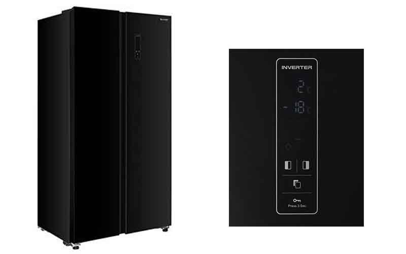 Tủ lạnh SHARP INVERTER 442 lít SJ-SBX440VG-BK