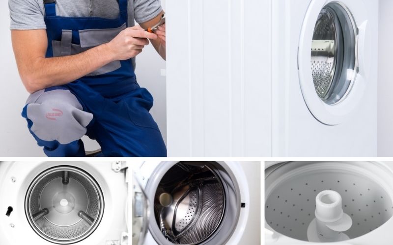 vệ sinh máy giặt cửa trước