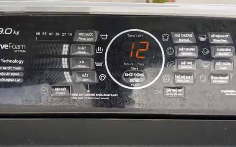 lỗi h12 máy giặt Panasonic 
