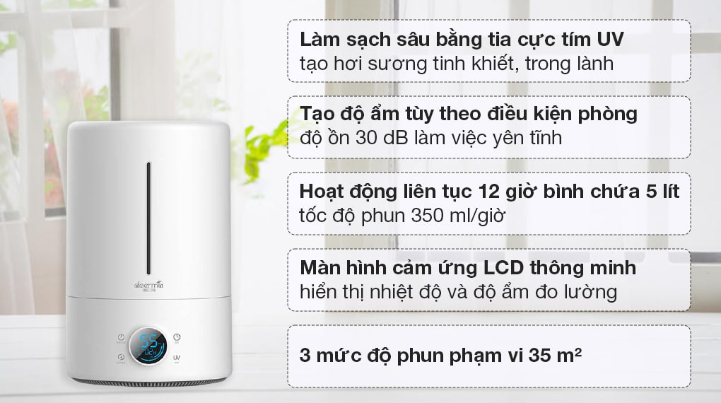 Máy tạo độ ẩm giúp giữ cơ thể bạn tươi mát, có sức sống