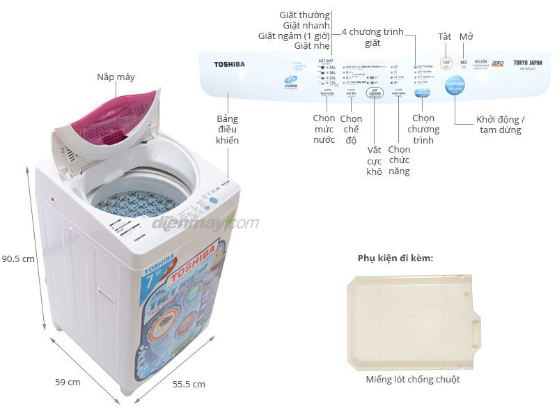 Những chiếc máy giặt giá rẻ dưới 4 triệu cho người tiêu dùng tha hồ lựa chọn