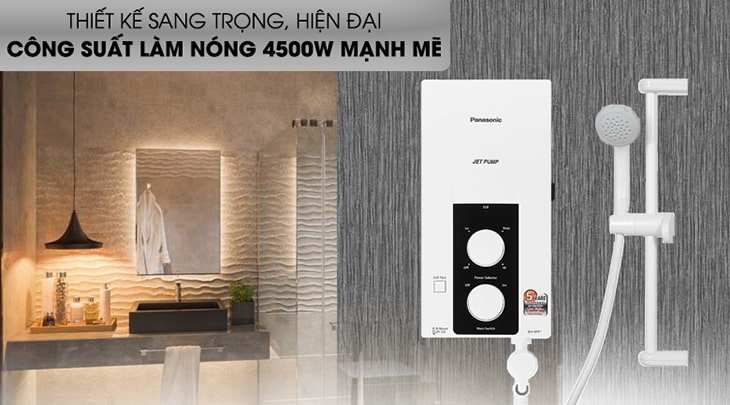 Máy nước nóng của Pana có hệ thống cảm biến lưu lượng nước