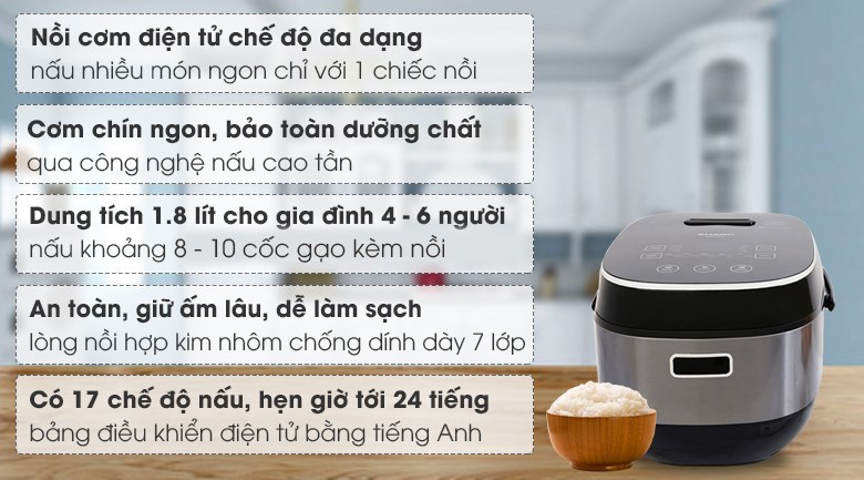 Nồi cơm điện cao tần Sharp