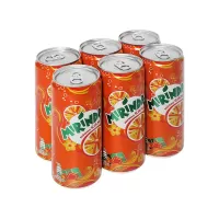 Lốc 6 lon MIRINDA cam 320ml