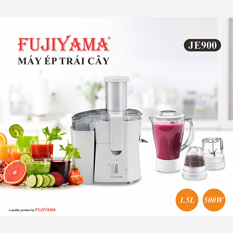 Máy ép trái cây 4 trong 1 Fujiyama 1.5 lít JE900