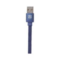 Cáp Recci Lightning Usb Canvas màu xanh