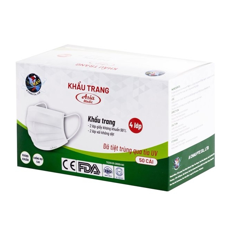 Khẩu trang y tế ASIA màu trắng