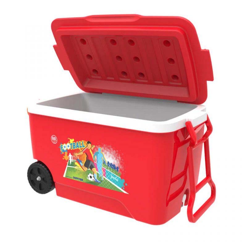 Thùng đá 60 bánh xe - đỏ