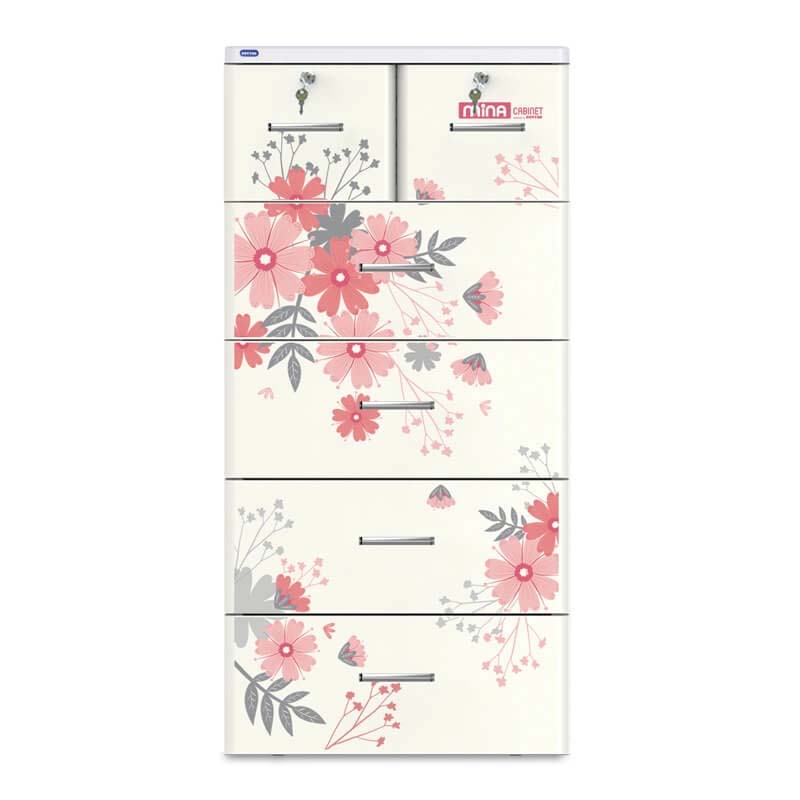 Tủ MINA 5 ngăn - xám