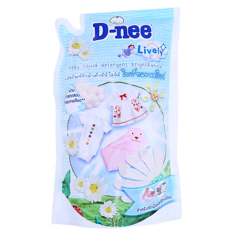 Nước giặt quần áo em bé D-NEE xanh 600ml