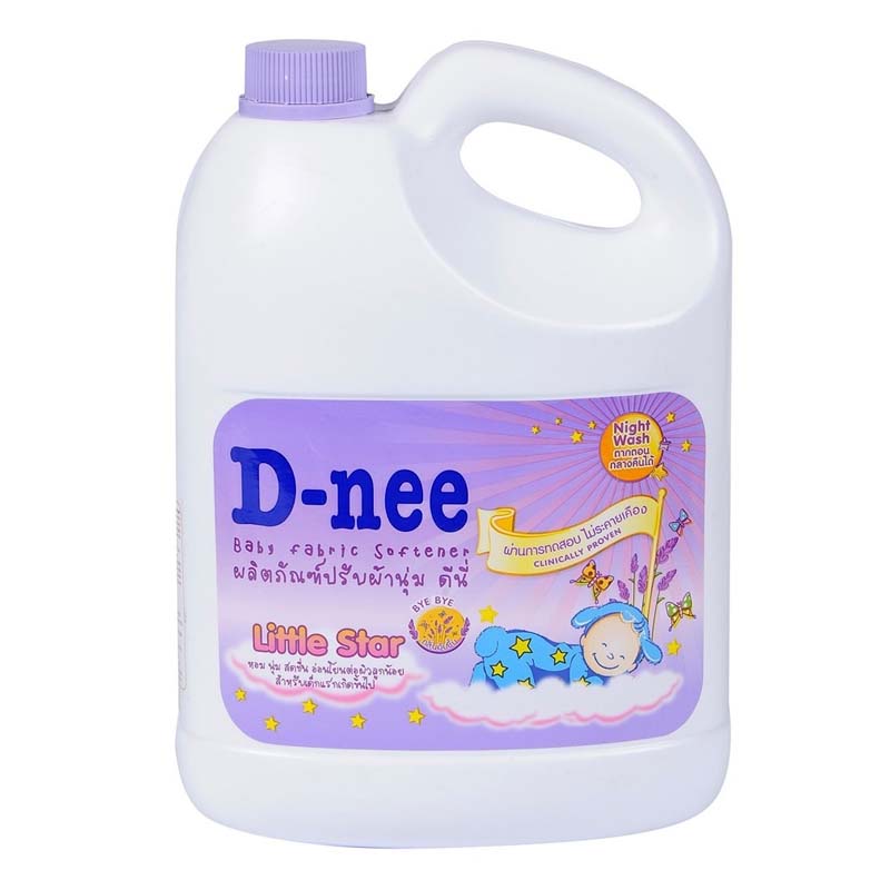 Nước xả mềm quần áo em bé D-NEE tím 3L