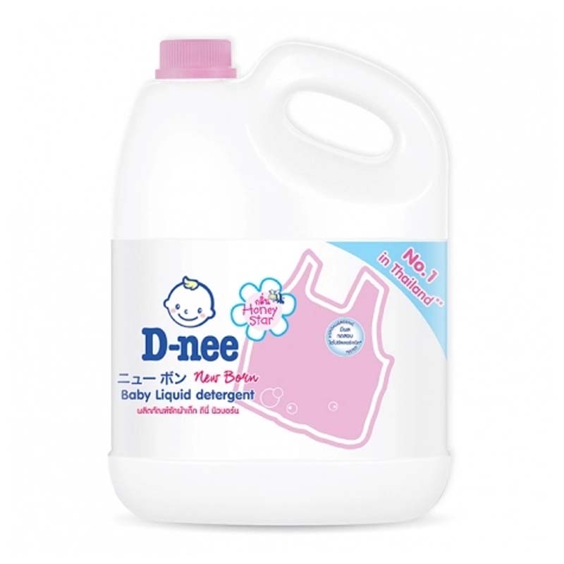 Nước giặt quần áo em bé D-NEE hồng 3L